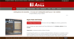 Desktop Screenshot of cerrajeriaafrica.es